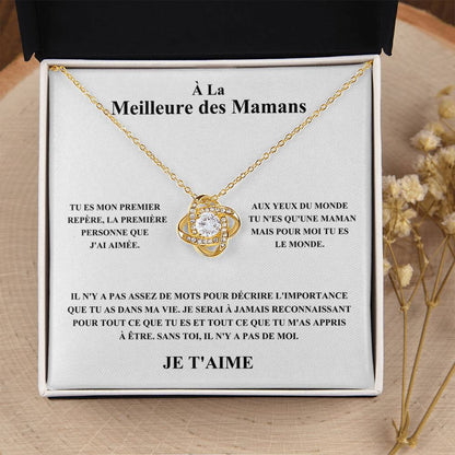 À La Meilleure des Mamans - Collier Noeud d'Amour