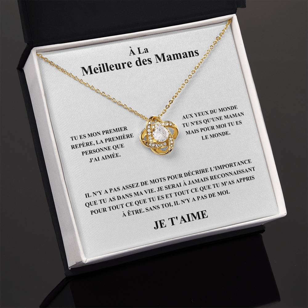 À La Meilleure des Mamans - Collier Noeud d'Amour