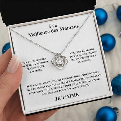 À La Meilleure des Mamans - Collier Noeud d'Amour