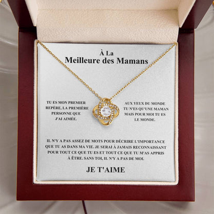 À La Meilleure des Mamans - Collier Noeud d'Amour