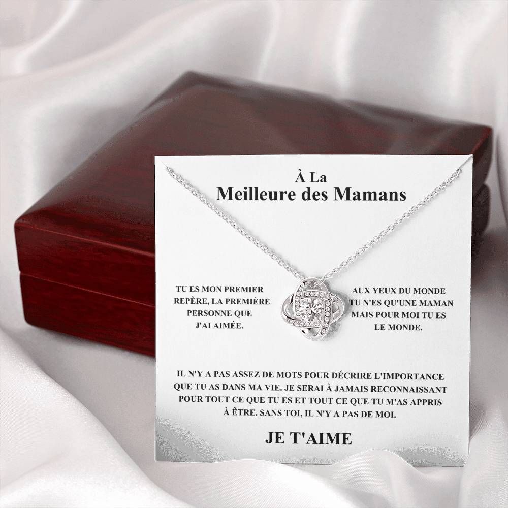 À La Meilleure des Mamans - Collier Noeud d'Amour