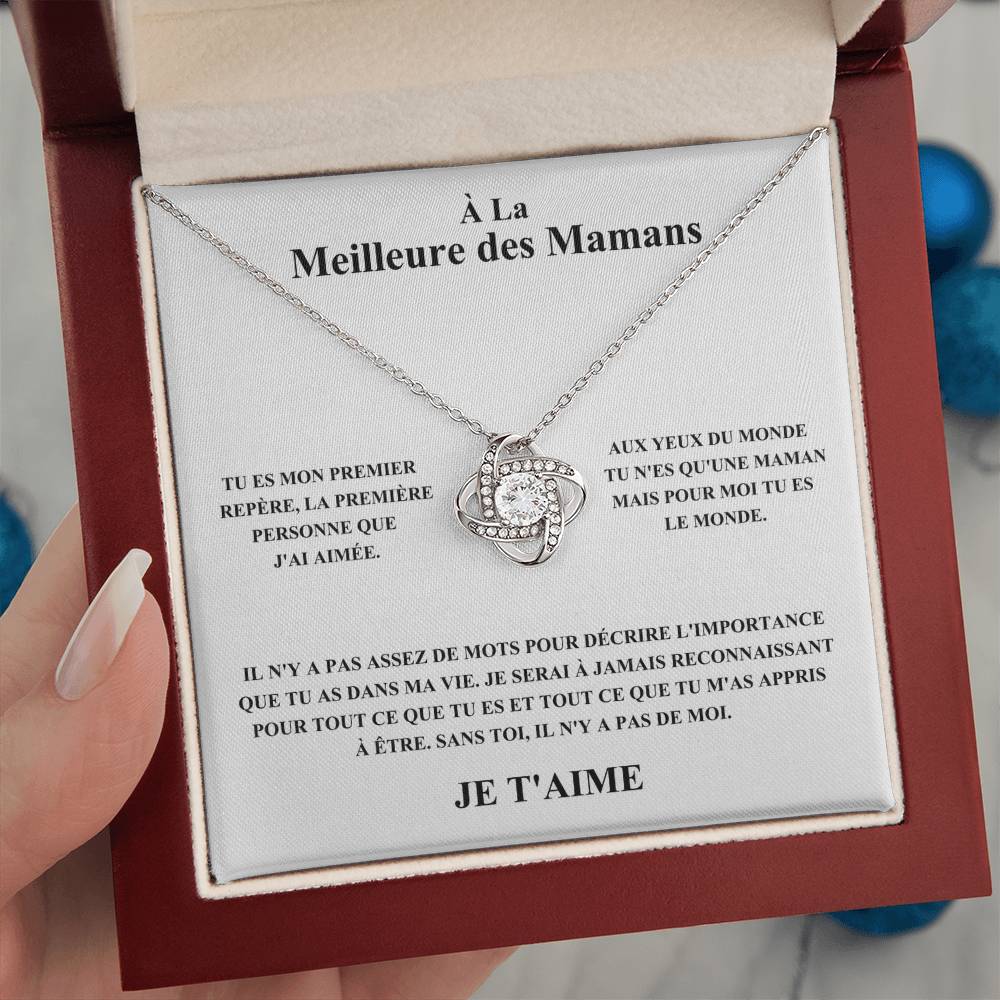 À La Meilleure des Mamans - Collier Noeud d'Amour