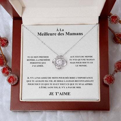 À La Meilleure des Mamans - Collier Noeud d'Amour